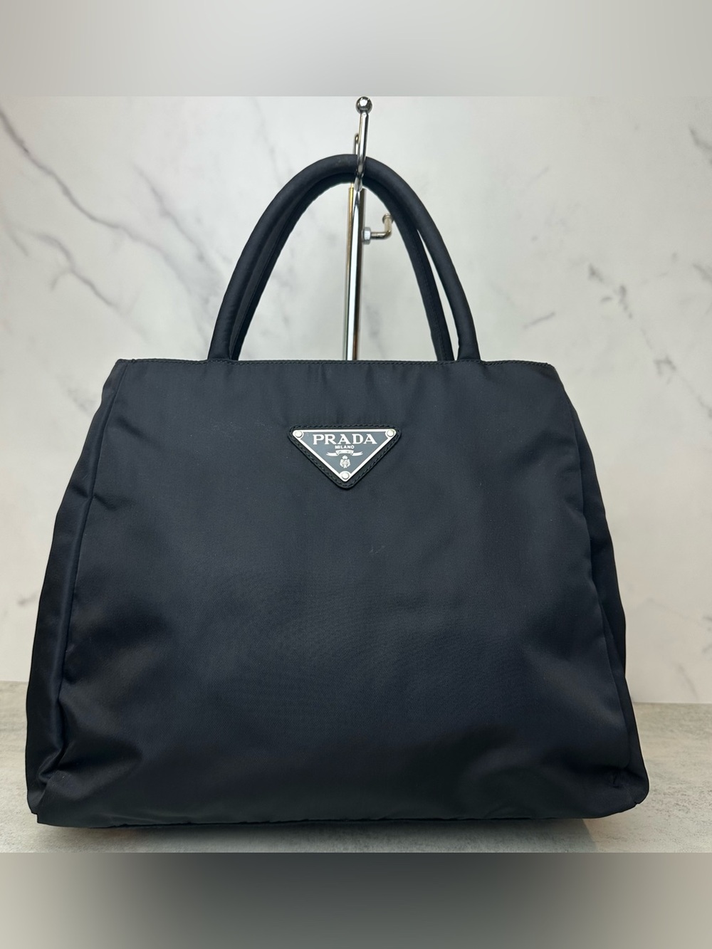 Prada Black Nylon Tote